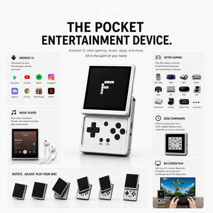 Flippiq™ Flip Pro – Premium Retro Gaming Console
